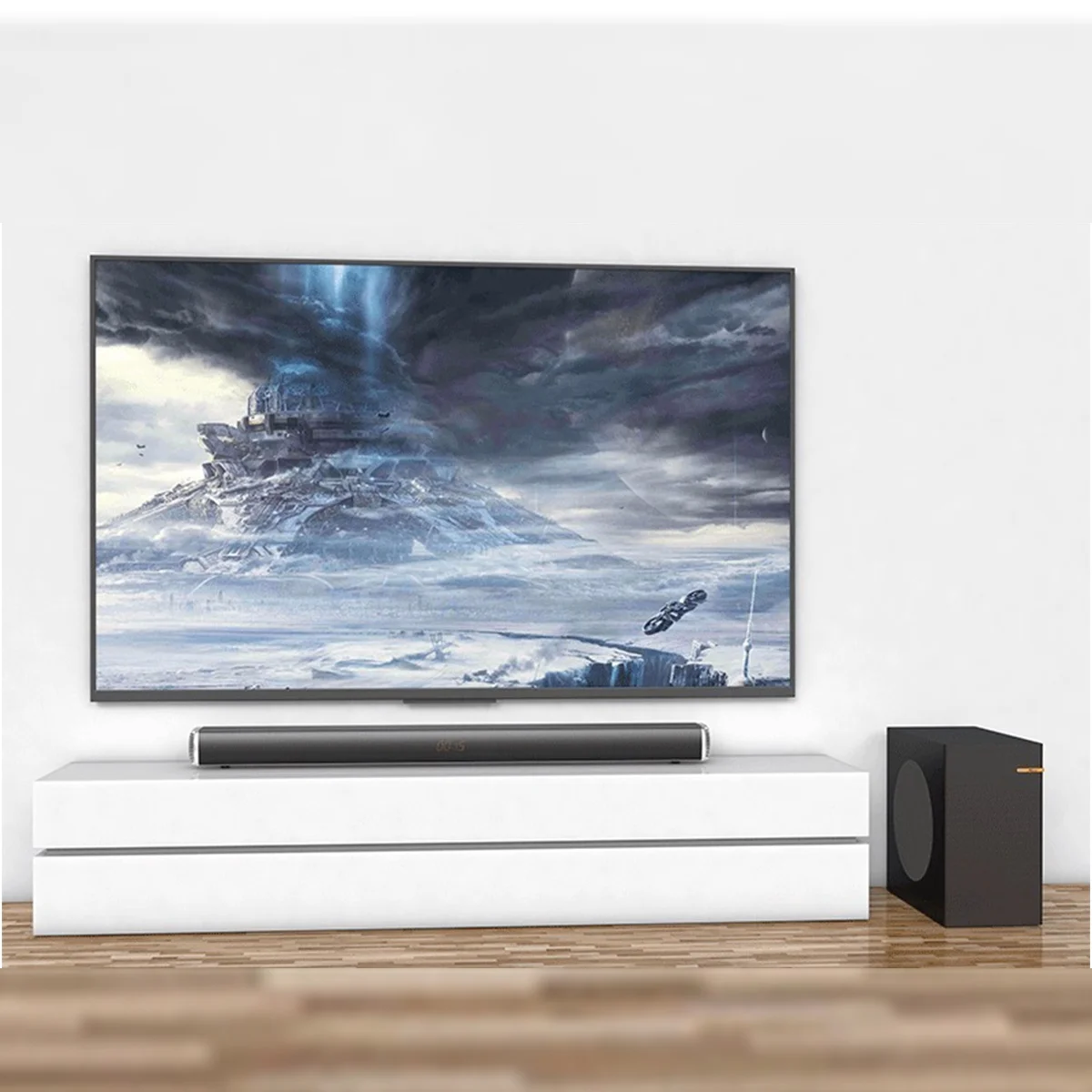 Bluetooth Soundbar Party Speaker Sound Bar with Subwoofer Music System for TV