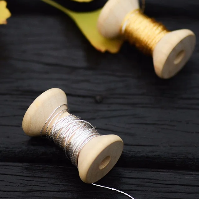 Custom Assorted Sizes Natural Color Storage Sew Spool Cotton Ribbon Empty Wooden Spool For Sale