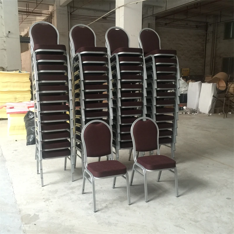 Wholesale Party Chaises de banquet Stackable Wedding Banquet Chair Gold Furniture Hall Hotel Chair for Events Banquet