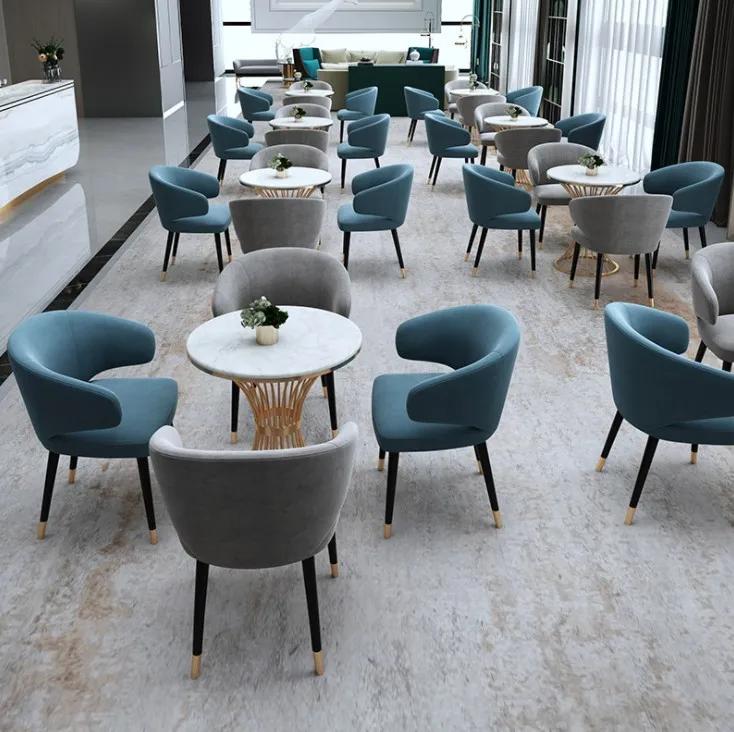 Роскошный Новый дизайн, оптовая продажа, мебель для ресторана, столы и стулья, бархатный обеденный стул для кафе и магазина, мраморный стол для лобби