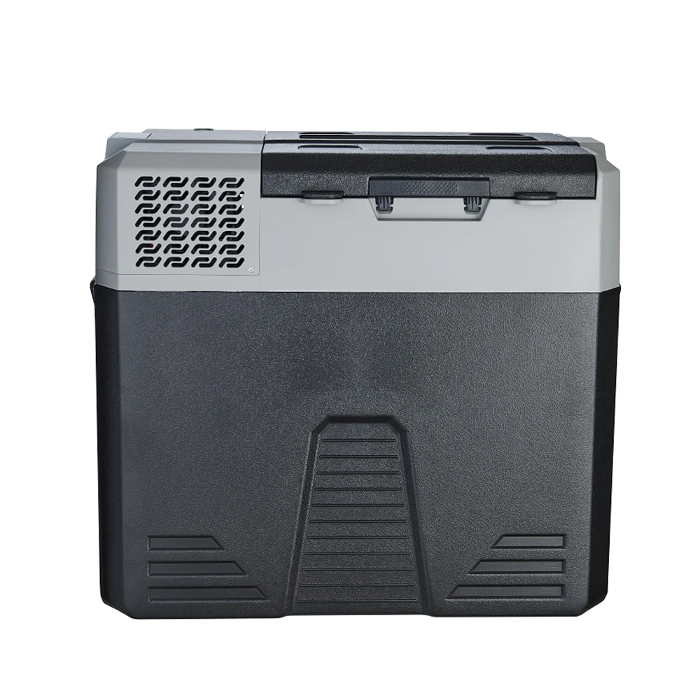 42/52/62L shockproof and customizable car fridge with built-in LED light detachable battery portable car refrigerator