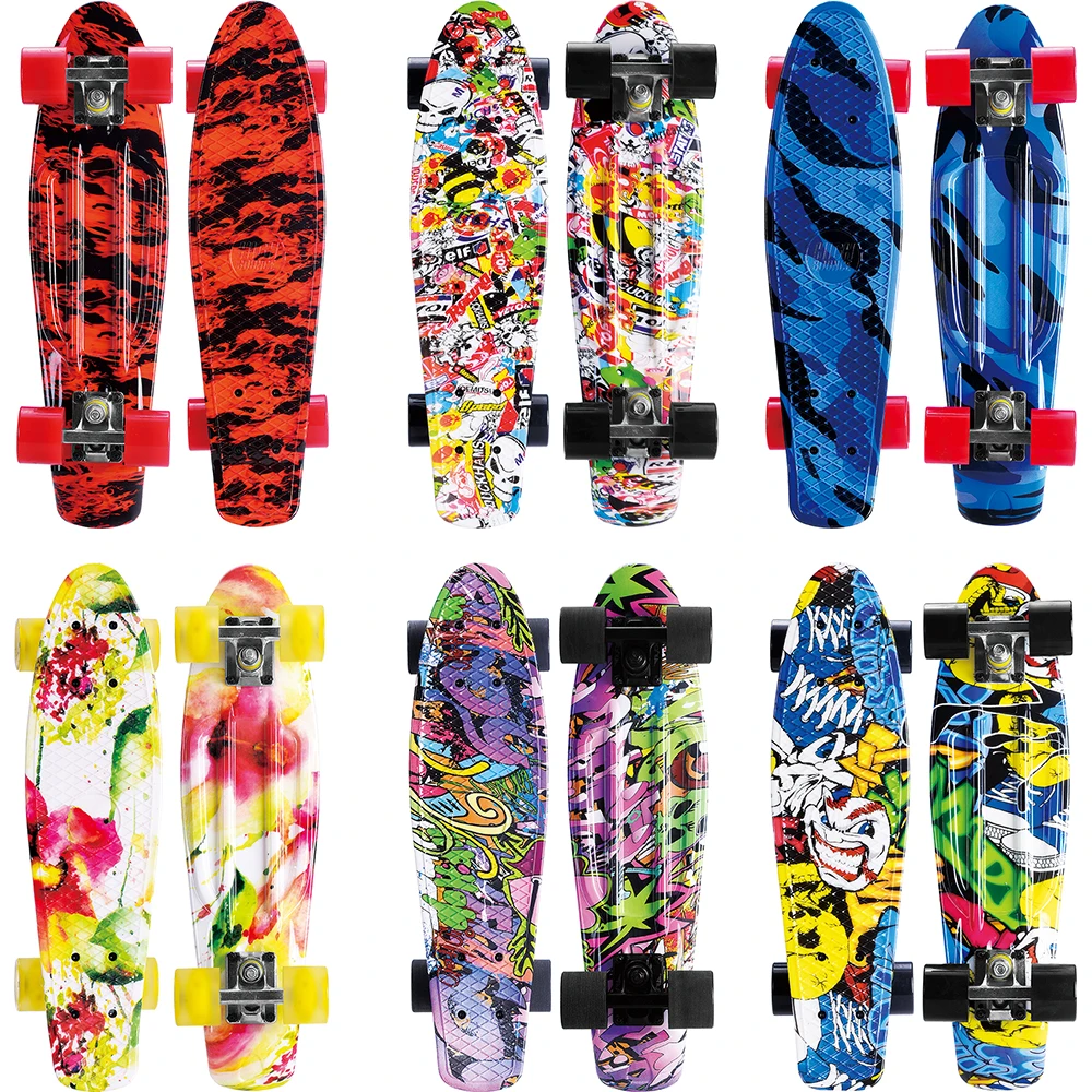 Hot sale 4 wheels plastic deck skateboard from a professional manufacturer