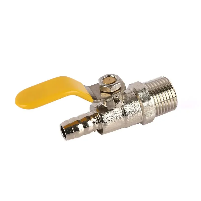 All Copper Small Single Mouth Pagoda Outer Silk Tooth Gas Valve Handle Gas Valve Natural Gas Ball Valve Switch