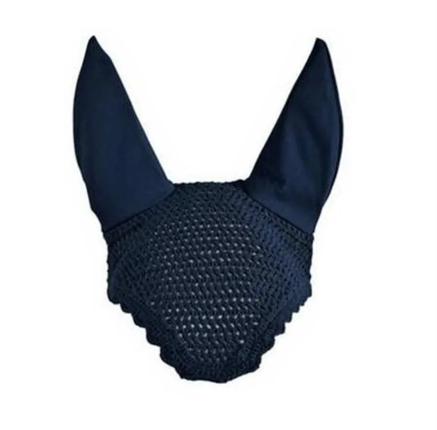 Two Tone Horse Riding crochet Fly Veils   Horse Riding Hand Knitted Ear Bonnets   Horse Riding Cotton Ear Nets