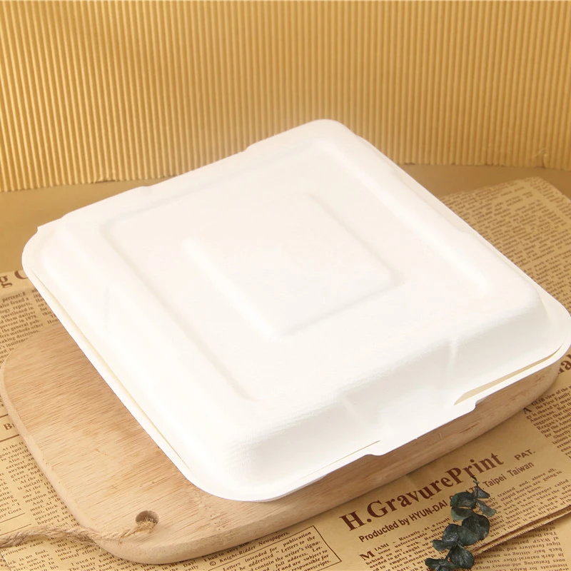 Компостируемый биоразлагаемый сахарный тростник, багасса, одноразовые фрукты, раскладной контейнер