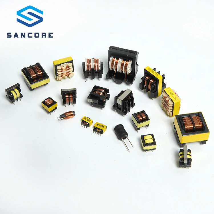 Custom Factory High Quality EE Series Inductor 22mh 200v Horizontal Toroidal Copper Wire Power Inductor