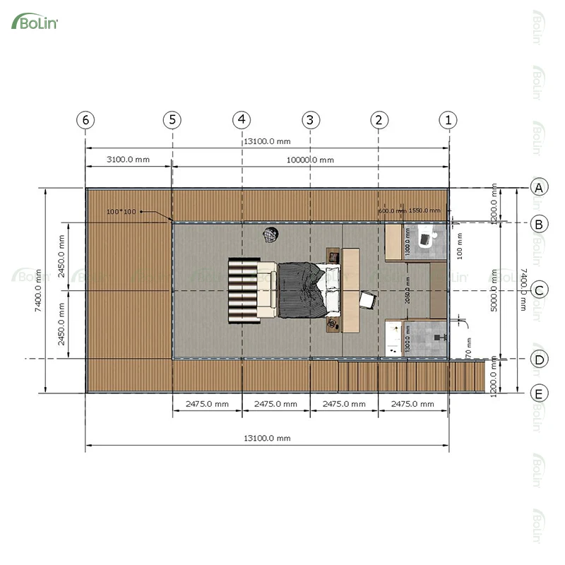 Luxury Hotel Yurt Glamping Canvas Tent Responsible After-Sales Attitude Leaf for Resort/Villa