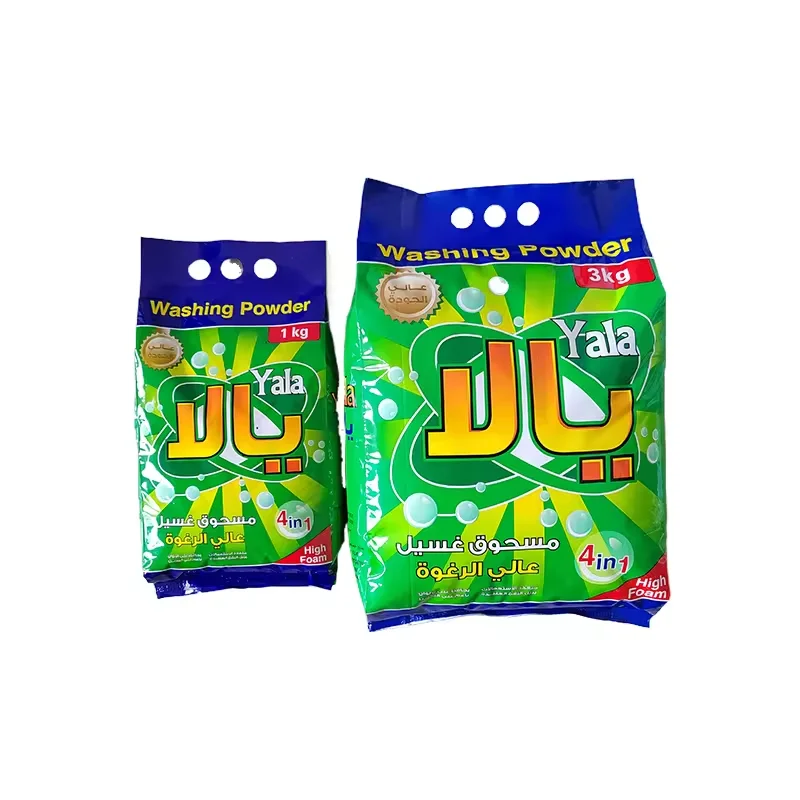 Customize OEM brand bulk high spray tower laundry detergent powder plant wholesale washing powder in high foam strong perfume