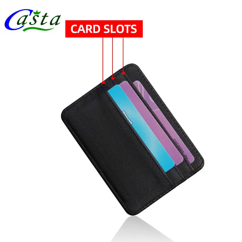 Designer Factory Direct Custom Sublimation PU Leather Business Card Holder Wholesale Plain Pattern