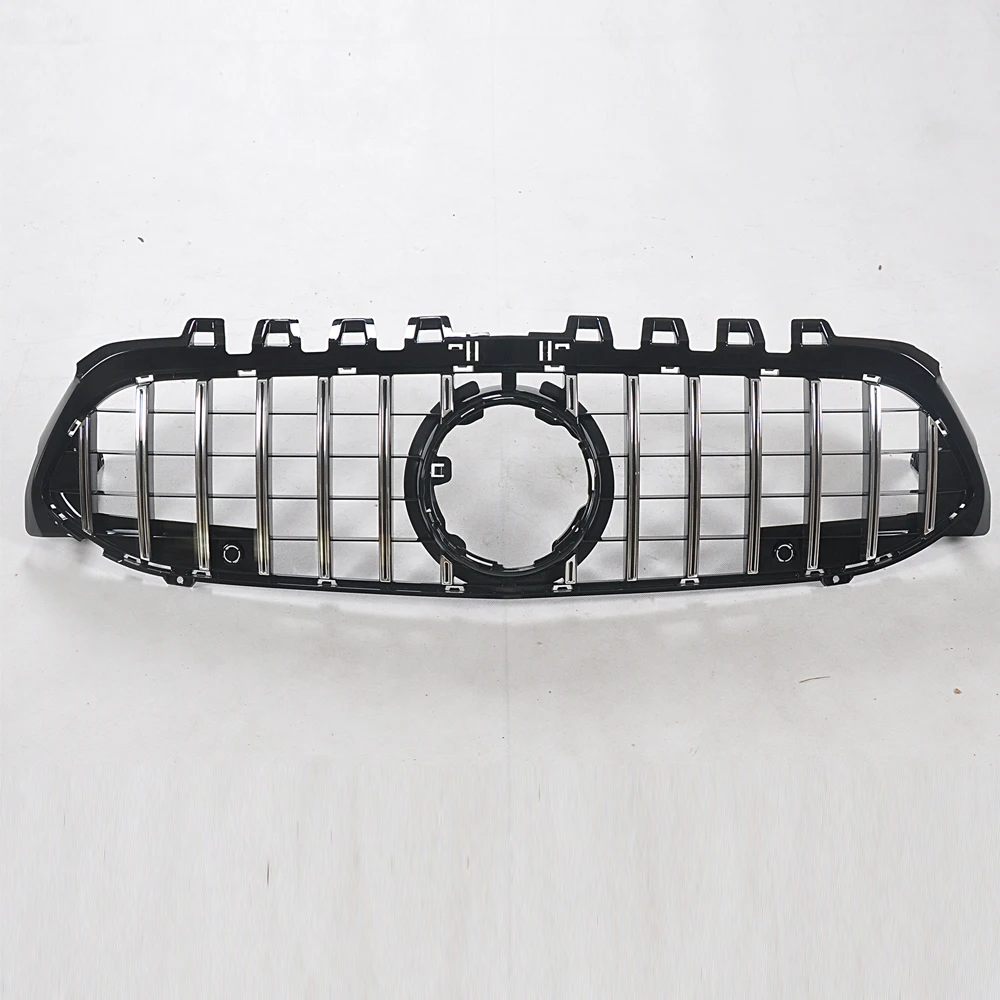 A Class 2019 GT AMG Diamonds style black Silver chrome ABS car front grille for Mercedes BENZ W177