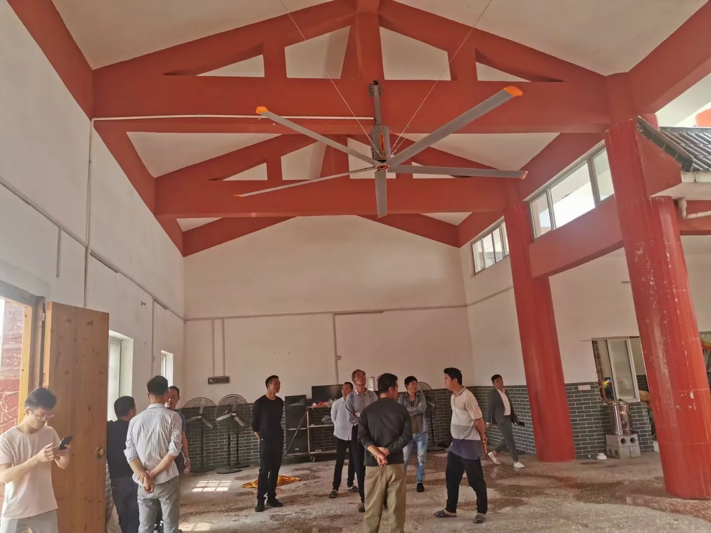 RTFANS 13ft big ass fans outdoor indoor school and gym commercial ceiling hvls fan big fans