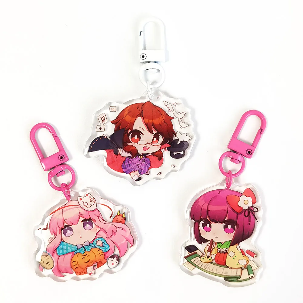Factory Wholesale Made Custom Design Cute Design Anime Acrylic keychain Charms