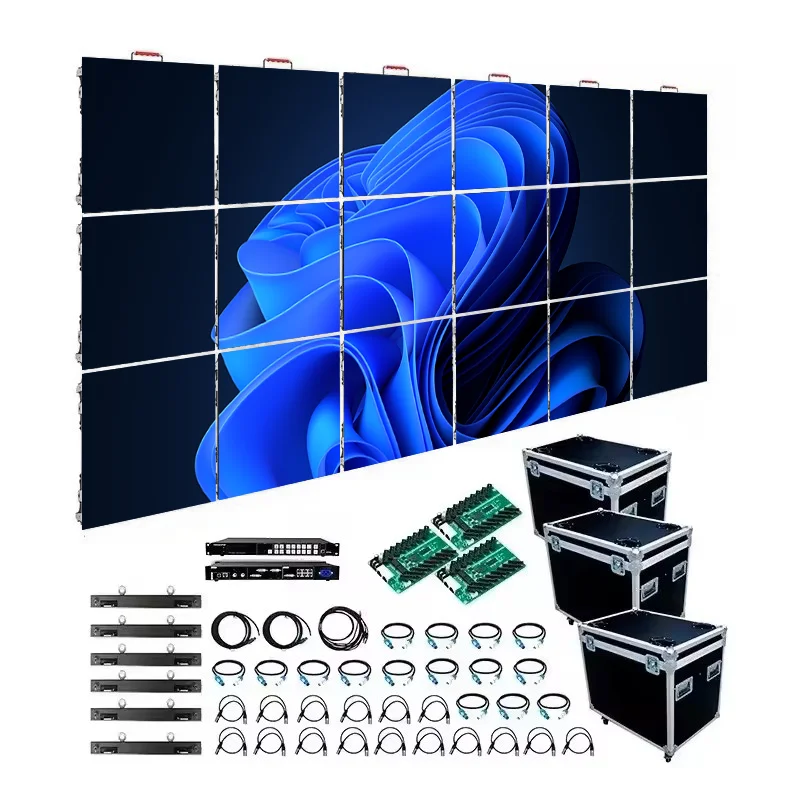 P2.9 P3.9mm P4.8 P2.6 indoor led wall rental display smd full color Indoor rental led panels screen led display for event