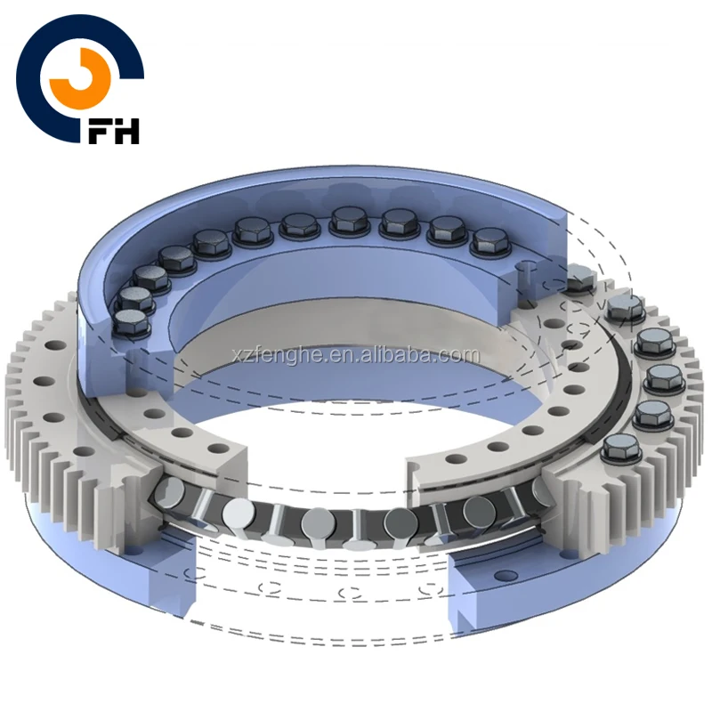 Высокая точность четырехточечный контакт, мяч для снятия стресса поворотное кольцо подшипника