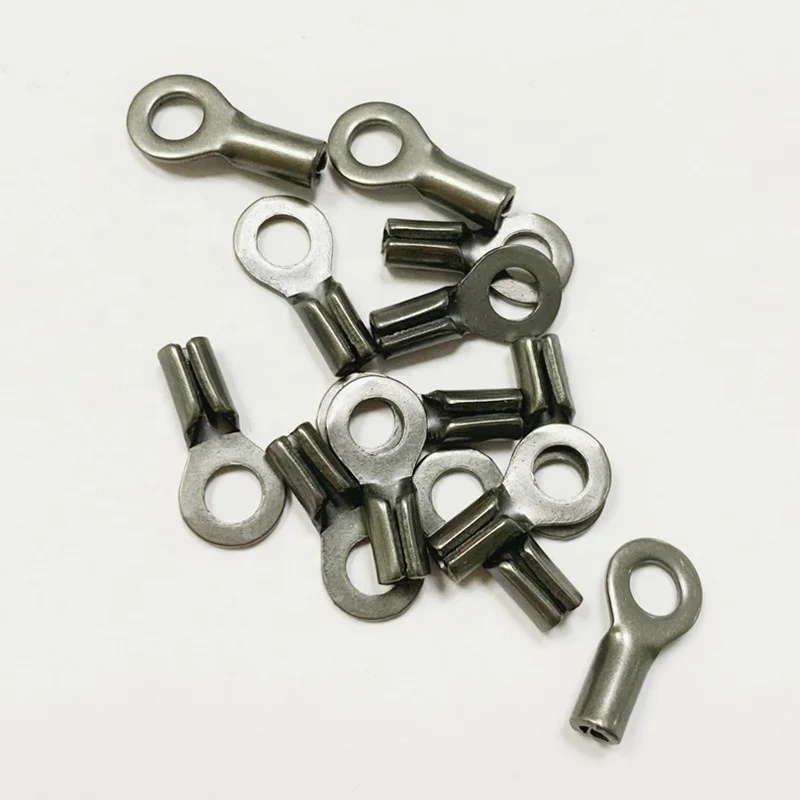 C-Pin pressed stainless steel quality eyelet terminal wire rope with 4mm 5mm 6.5mm 7mm eye hole for steel cable pressing