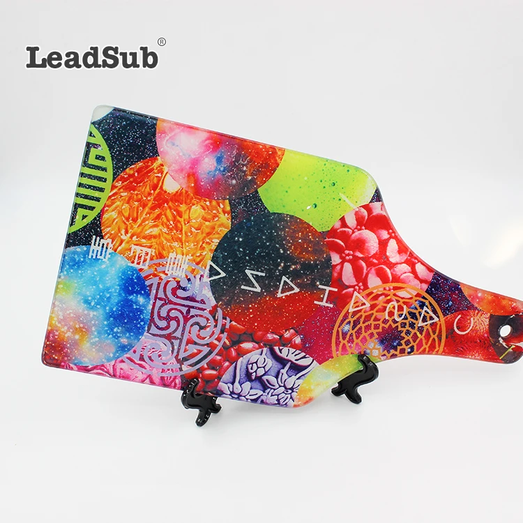 Оптовая продажа Высококачественная разделочная доска из закаленного стекла в Форме Вина