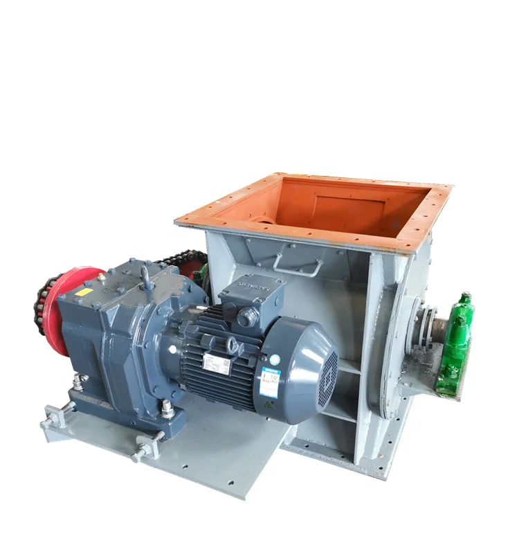 
Dust resistant square flange motorized rotary valve airlock for cement industry / low price rotary airlock valve 