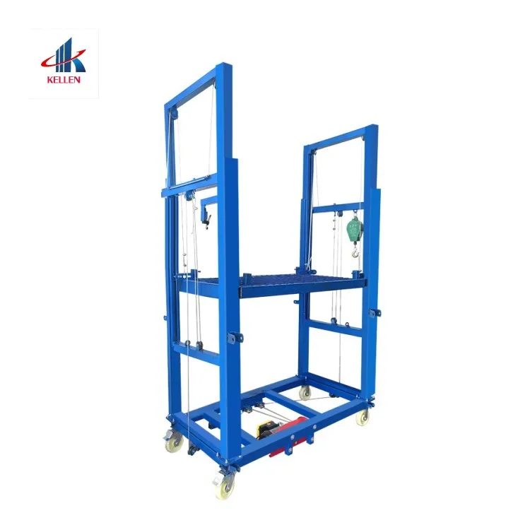 500kg electric lifting ladder & scaffolding 2-6 meters for construction decoration maintenance remote control
