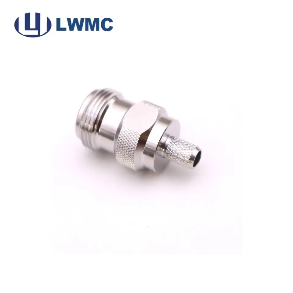 Factory Supply RF Coaxial Crimp  N Type female /male  straight connector for LMR240/ RG8 Mini cable
