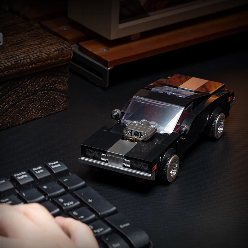 Small car toys Super Sports Car Model Building Block Sets Container display box Assembly boys toys car