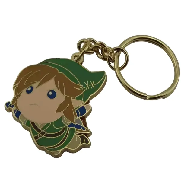 Factory soft/hard enamel key holder key chain custom 3d metal fashion keychain for wholesale anime swords keychain from JINGHUI
