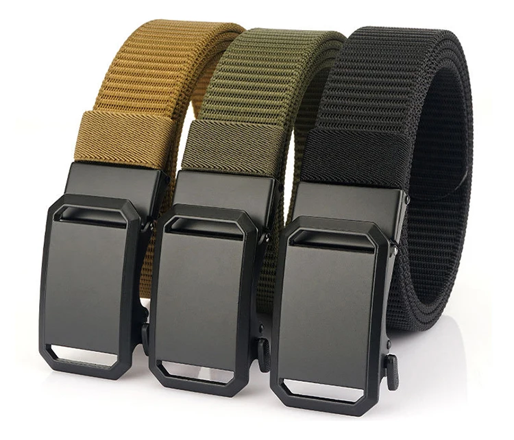 Регулируемый Мужской и Женский Повседневный ремень с трещоткой для джинсов брюк пряжкой