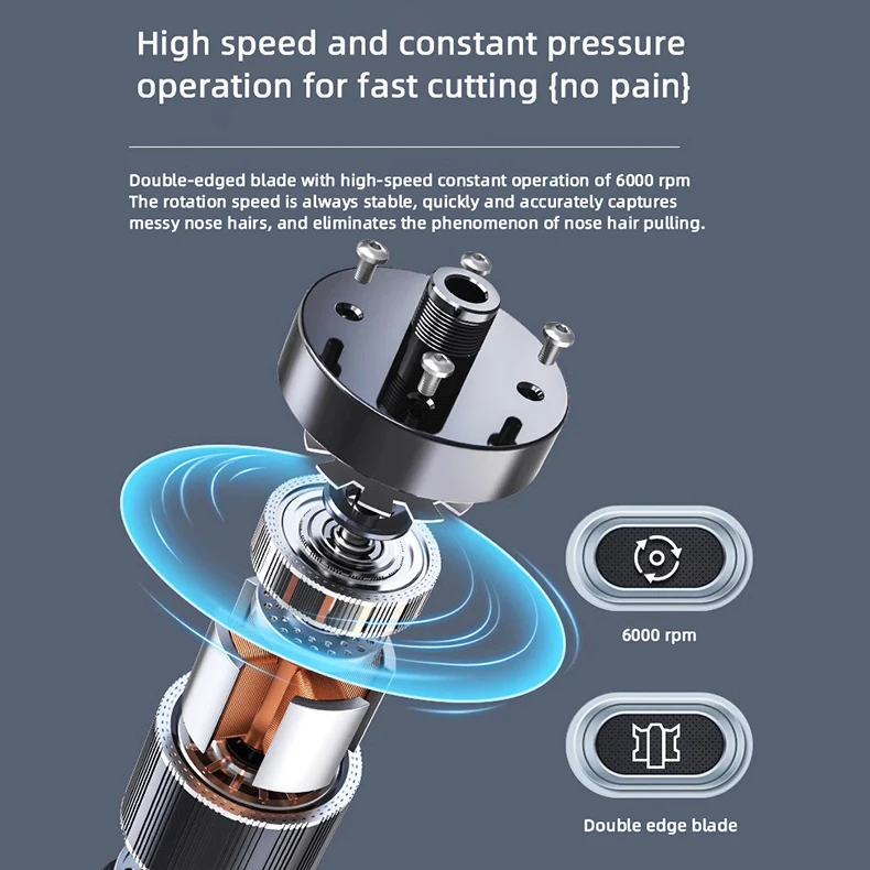 Electric Nose Hair Trimmer Implement Shaver Facial Nose Hair Scissors Neck Eyebrow Shaver Men Women Clean Trimer Razor Remover