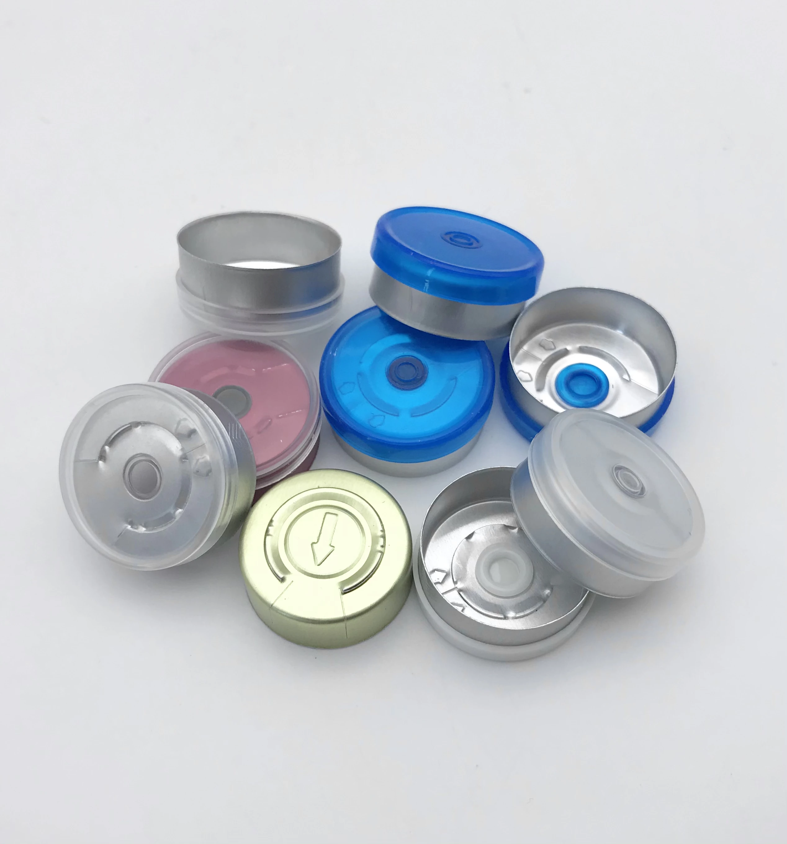 LANJING Customized Disposable Pharmacy Glass Vials Clear Vial Glass Bottle PharmaceuticClear Amber Vial Aluminium Lid