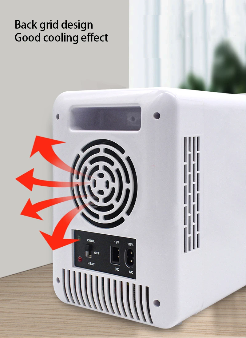 Hot Sale Electric Car Fridges for Camping Portable AC 100V-220V DC 12V Fridge Beauty 10 Litres Skin Care Mini Fridge