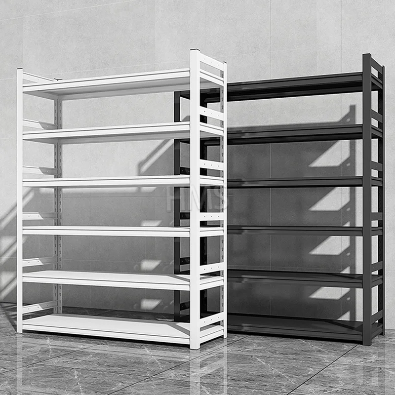 Storage Rack Slotted Shelf Warehouse Light Duty Boltless Rivet Angle Shelving For Garage