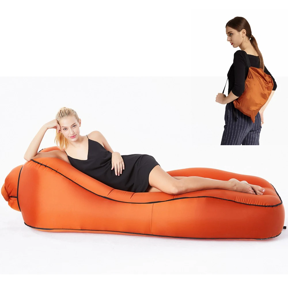 2021 Innovative products portable sleeping inflatable lounger air sofa hammock