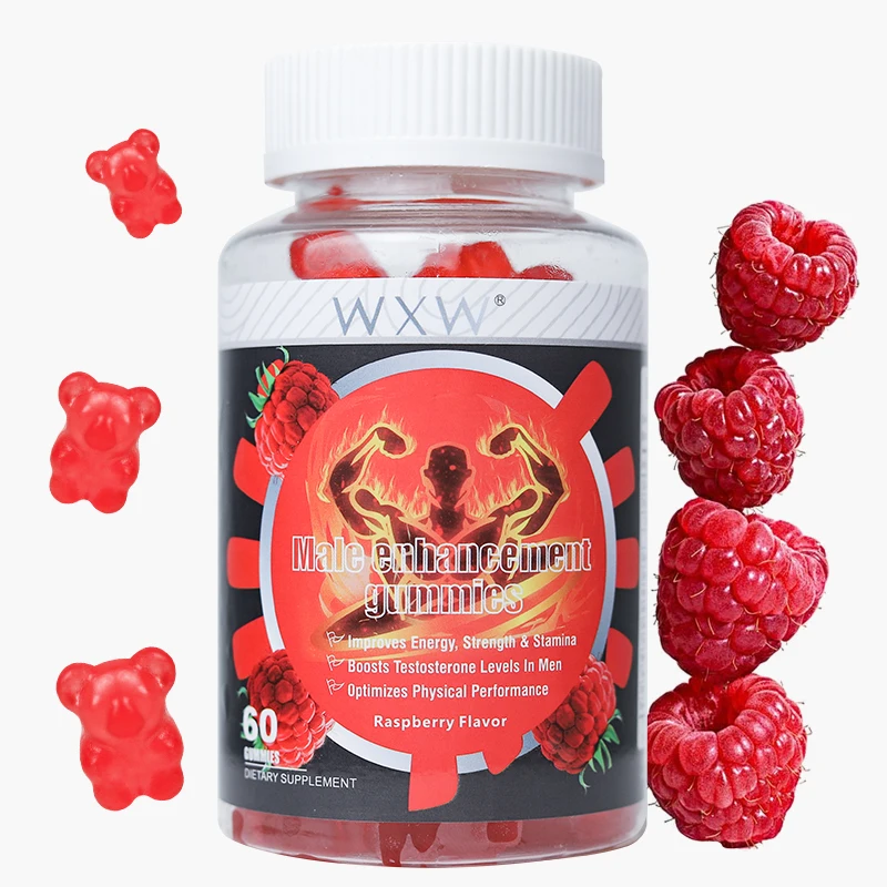 Stock WXW Ashwagandha gummies male horny goat weed male enhancement gummy Increase Energy&Strength male enhancement gummy