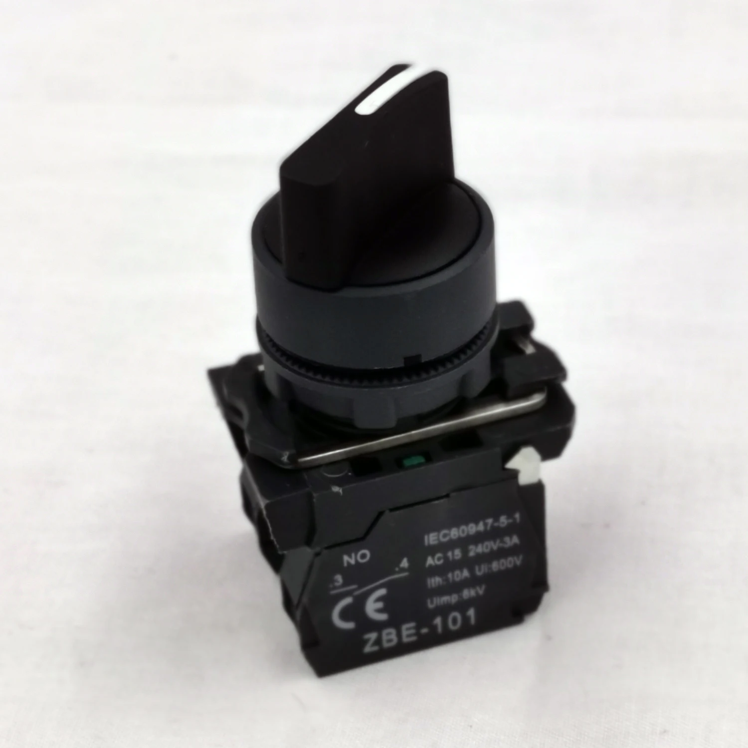 22mm selector switch 2 position with latching XB5 AD25 with 1NO1NC selector push button switch