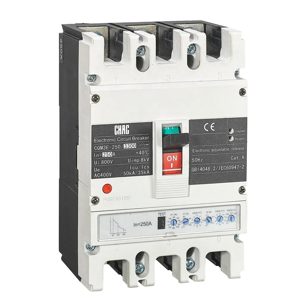 CHAC three pahse molded case circuit breaker 630A molded case circuit breaker meaning 800A mccb price