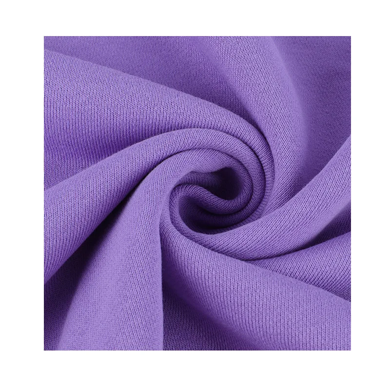 Wholesale 500 GSM Knitted Combed Heavyweight French Terry 500GSM 100% Cotton Fabric For Hoodie Sweatshirt Clothing