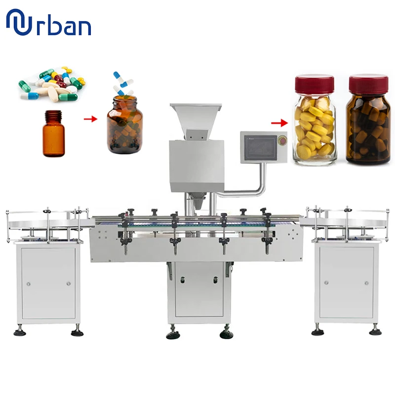 8 Lane CE GMP Pharmaceutical Electronic Fully Automatic Capsule Pill Tablet Counter Mechanical Tablet Counting Machine