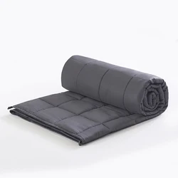 Manufacturer Grey Cooling Bamboo Weighted Blanket With Cover, Weighted Blanket Cover