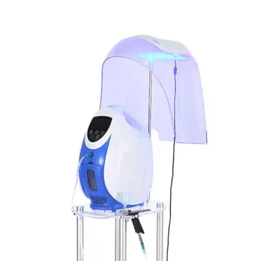 Au-S003C Professional LED Oxygen Dome Domo de Oxigeno Facial Skin Rejuvenation Spray o2toderm Equipment