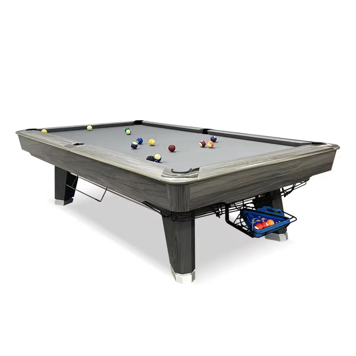Internation Standard Professional Pool Table 9Ft Solid Wood Fire-Proof Board Snooker & Billiard Tables
