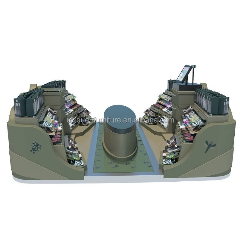 Роскошный современный киоск для небольшой обуви шкафы магазина мебель продажи