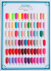 RONIKI Wholesale Custom Matching Color Nail Products Soak Off Gel Polish Set UV Gel UV/LED Lamp Available Easily Soak 15ml/10ml