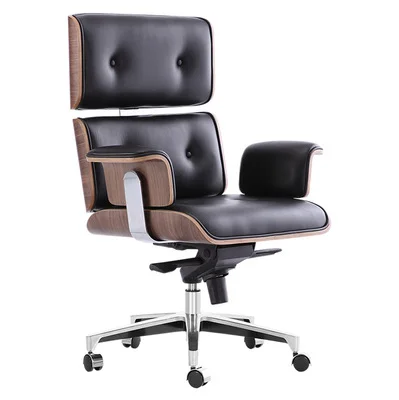 Manufacturer wholesale custom office leather can rotate lift boss chair