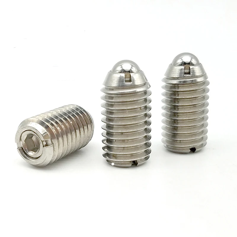 Metal Ball 55HRC SS303 BPCF spring loaded plunger steel housing press fit ball spring plunger