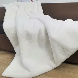 OEM 100% polyester super soft silky sofa bed blanket extra soft fluffy thick mink fur bedding plush blankets for winter