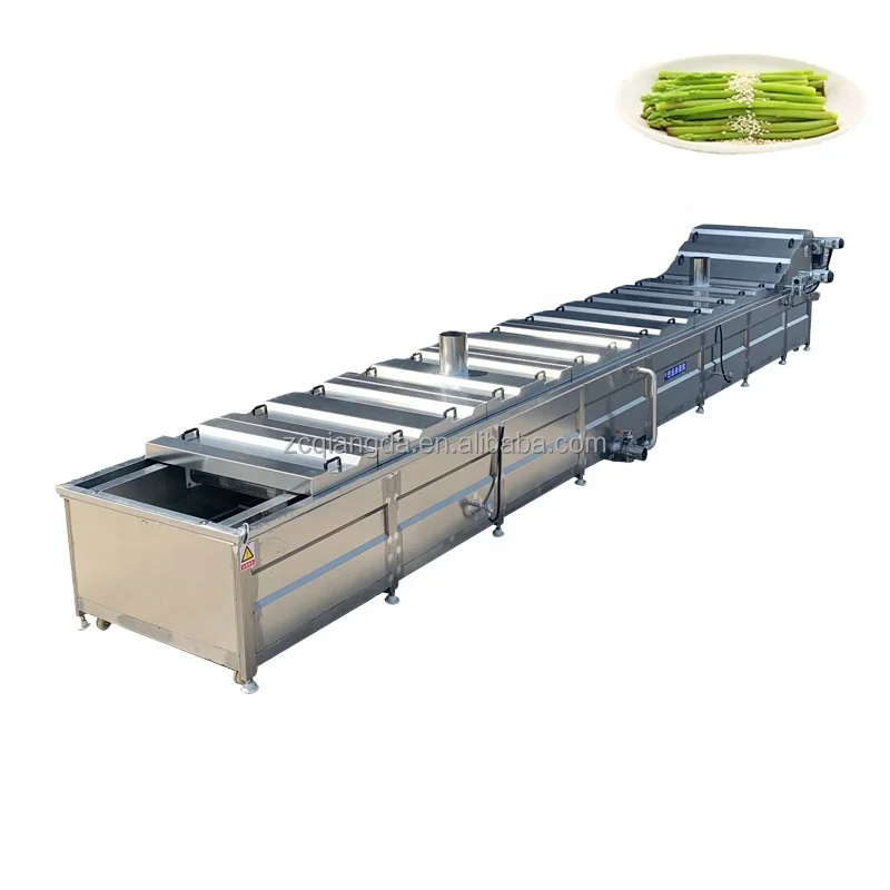 Fruit Mango Seafood Blanching Machine Vegetable Potato Processing Blanching Line