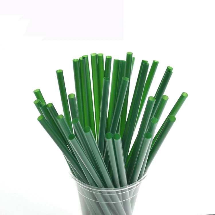 Biopoly Color Compostable Biodegradbale PLA Bioplastic Straight Drinking Straw with Printing