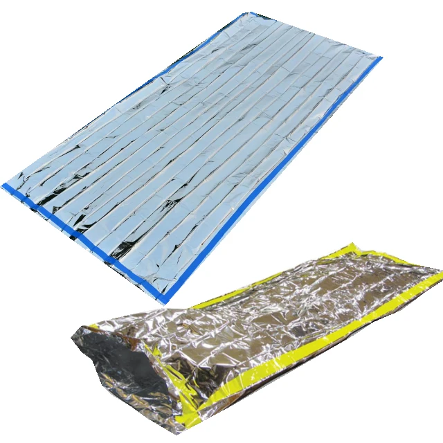 Sleep Survival Shelter Mylar Thermal Sack with Survival Sleeping Bag