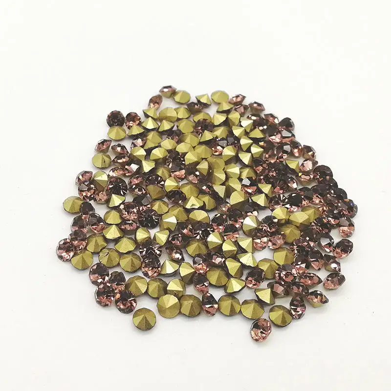 Honor Of Crystal Art Glass Stones Hot Fix Bulk High Quality Rhinestones For Nails
