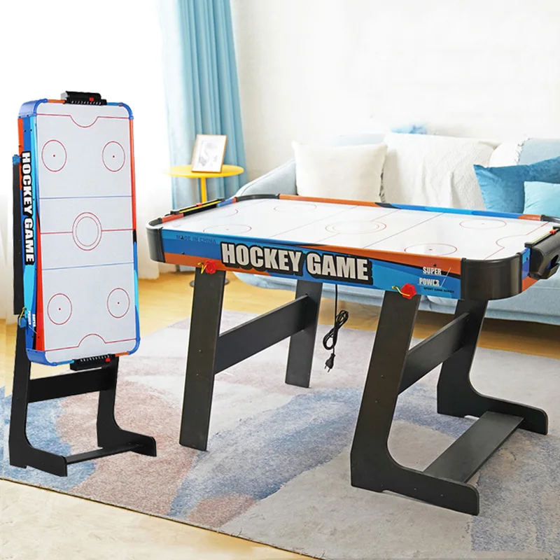 Indoor Sports High Quality Electronic Digital Scoring Air Powered Hockey Table 7ft Ice Hockey Game Tables