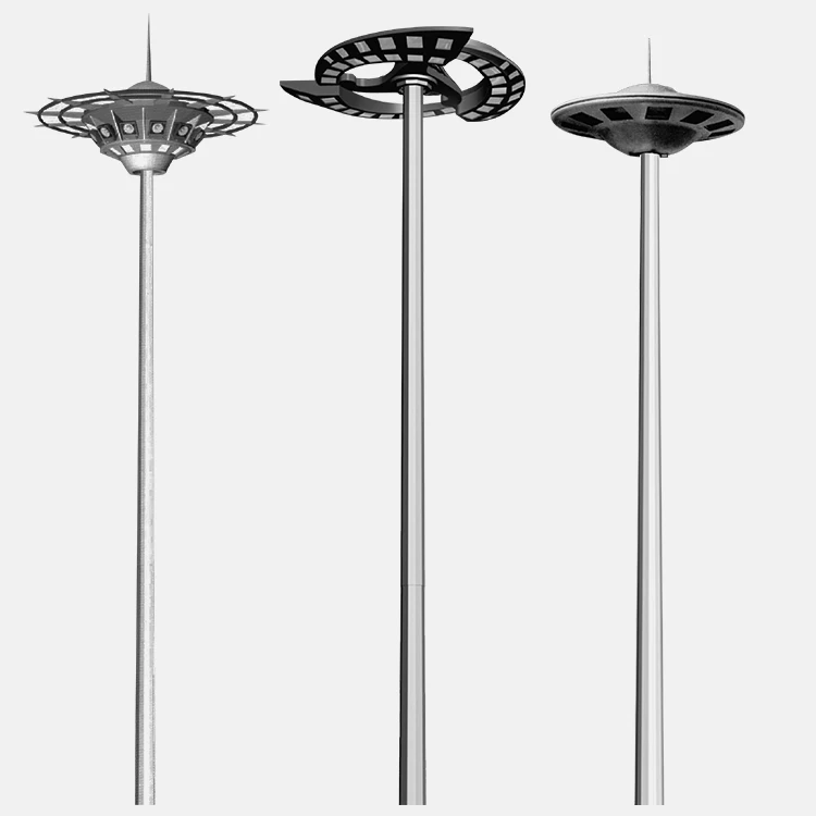 High Quality Customized Outdoor 15m 20m 30m 40m high mast light pole